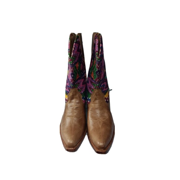 Handcrafted Kilim & Leather Boots Woven South Western Women's Size 41 | US 10 - Picture 9 of 13